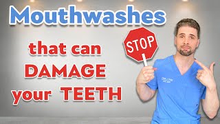 Mouthwashes that Can Damage Your Teeth  Dental Hygienist Explains [upl. by Ttezzil676]