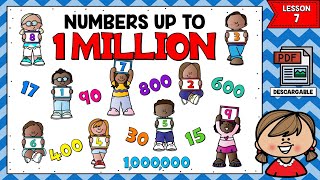 LECCIÓN 7 LOS NÚMEROS EN INGLÉS DEL 0 A UN MILLÓN  NUMBERS IN ENGLISH [upl. by Kimon]