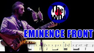 The Who  Eminence Front Bass Tabs  Tutorial By John Entwistle [upl. by Jeunesse]