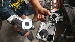 Throttle body cleaning honda click 125  Rosie chix vlog [upl. by Corell944]