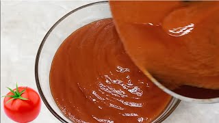 quick and easy tomato ketchup  homemade ketchup with tomato paste [upl. by Notsnarc]