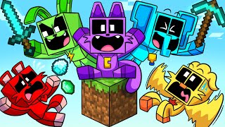 SKYBLOCK SMILING CRITTERS in MINECRAFT Poppy Playtime 3 Animation [upl. by Vitoria]