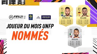 Neymar Jr Boulaya et Volland nominés pour le Trophée UNFP du Joueur du Mois de Janvier [upl. by Uehttam]