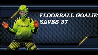 Floorball goalie saves 37 [upl. by Brindle]