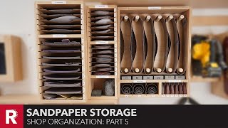 Shop Organization  Part 5 Sandpaper Storage [upl. by Colleen104]