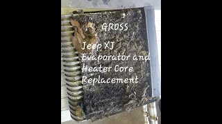 Grand Cherokee Heater Core Removal High Detail [upl. by Weikert]