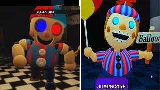 Roblox Freggy Chapter 2 BALLOON BOY vs New BALLOON BOY Jumpscare [upl. by Solohcin]