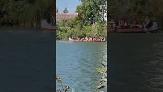 Voyageur canoe at Fort Whyte Alive  Winnipeg [upl. by Ahsiyn]