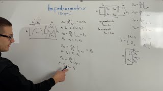 Impedanzmatrix Beispiel  Elektrotechnik [upl. by Ahseuqram744]