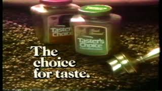 Tasters Choice Decaffeinated Coffee 1986 Commercial [upl. by Saree487]