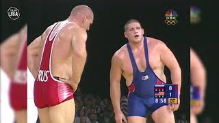 Rulon Gardner Pulls Major Upset To Win Gold  Gold Medal Moments Presented By HERSHEYS [upl. by Otrebron]