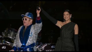 Dua Lipa amp Elton John  Cold Heart Live Performance Farewell from Dodgers Stadium 2022 HD [upl. by Ekle]