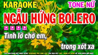 Karaoke Ngẫu Hứng Bolero  Nhạc Sống Tone Nữ Dễ Hát  Karaoke Phi Long [upl. by Anirb]