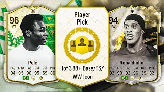 UNLIMITED 88 ICON PLAYER PICKS amp PACKS 😲 FC 24 Ultimate Team [upl. by Ymmit437]