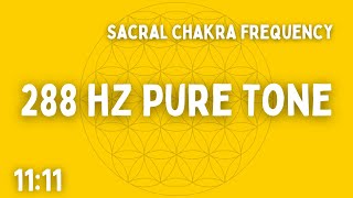 ⚡ 288 HZ PURE TONE ⚡ SACRAL CHAKRA ⚡ 1111 ⚡ BEN SHAMAN [upl. by Emmett]