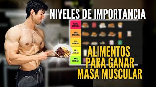 Los MEJORES ALIMENTOS para GANAR MASA MUSCULAR  MI quotTIER LISTquot DEFINITIVO [upl. by Andeee]