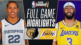 GRIZZLIES at LAKERS  NBA INSEASON TOURNAMENT 🏆  FULL GAME HIGHLIGHTS  November 14 2023 [upl. by Analahs]