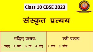 Full प्रत्यय  Partya Class 10 Sanskrit संस्कृत Grammar sanskritclass10 Full Partya video Ayush sir [upl. by Bea899]