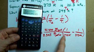 Find the Vapour Pressure ClausiusClapeyron Equation [upl. by Blake147]