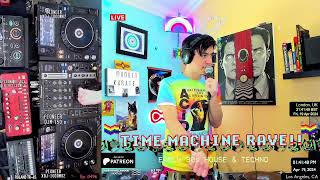 TIME MACHINE RAVE Ep 496  The Flashback ACID Funk Freqs  90s House amp Techno  LIVE [upl. by Raynor]