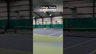 Funny and unlikely college tennis point won by Lennert Lemahieu of ACU Tennis tennis [upl. by Iht]