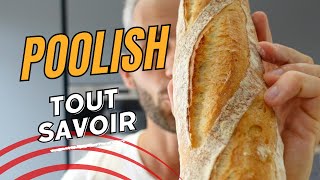 Recette pain sur poolish Comment faire la poolish   Poolish sésame [upl. by Dorr724]