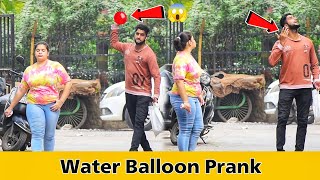 Throwing Water Balloon with Twist Prank  Prakash Peswani Prank [upl. by Hedgcock]