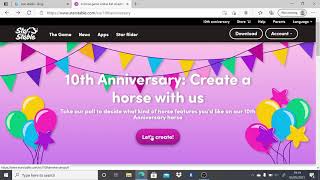 Star Stable  10 Years Anniversary  CREATE and VOTE NEW HORSE starstablevotenewhorsefun [upl. by Neall]