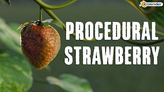 Create Procedural Strawberry in Blender  Tutorial blender3d 3dmodeling [upl. by Swagerty688]