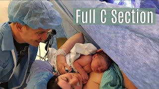 Emergency C Section Gender Surprise Birth Vlog  Ms Bonnie Harris [upl. by Gnil286]