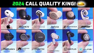 2024 BEST Earbuds for Call Quality Ranked Tested in NOISY Public Place 🔥 [upl. by Kurt]