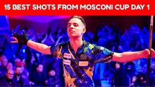 Mosconi Cup 2023 Top 15 Best Shots from Day 1 [upl. by Naired343]