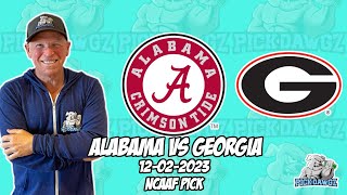 Alabama vs Georgia 12223 Free College Football Picks and Predictions  NCAAF Pick [upl. by Antonino]