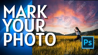 How to Add a Watermark From Photos in Photoshop [upl. by Ahtebbat69]