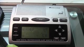 NOAA Weather Radio KSC43 BMH Broadcast Cycle 8122016 [upl. by Ruddie]