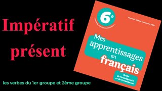 Limpératif présent les verbes du 1er groupe et 2ème groupe [upl. by Ardnuat653]