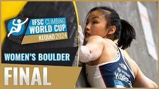 Womens Boulder final  Keqiao 2024 [upl. by Igig343]