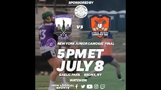 NY Camogie Junior Final  Liberty Gaels vs Annie Moores [upl. by Nedrah838]