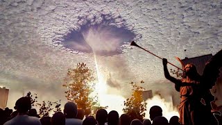 Apocalyptic trumpets sound in the sky they recorded it Not recommended for nervous people [upl. by Lipski680]