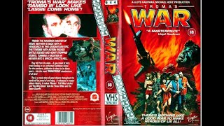 Original VHS Opening Tromas War 1990 UK Rental Tape [upl. by Luigino]