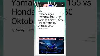 TAMPANG YAMAHA AEROX VERSI 2024 yamahaaerox aerox aerox155 [upl. by Rambow379]