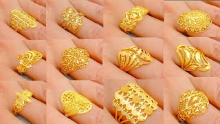 Latest Designs Gold finger ring Gold ring design for girl [upl. by Eniortna]