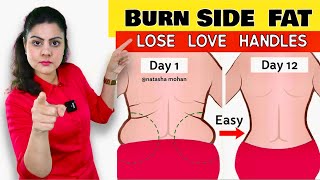 5 Minutes 🔥Burn Stubborn Side Fat Love Handles  Easily Tone Your Back in 2 Weeks [upl. by Farrar]