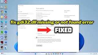 FIXED gdi32dll missing or not found error [upl. by Icul]