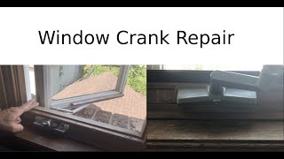 Window Crank Repair [upl. by Guinn]