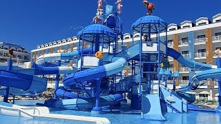 Arcanus Trendline Resort Side  Türkei All Inclusive Urlaub mit Kindern Rutschen Strandbar [upl. by Hidie]