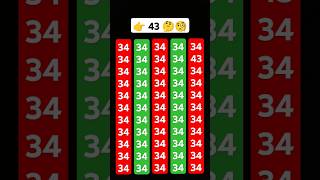 Dam hai to batao dosto 34 ke bhid main 43 maths gk puzzle riddles iqtest dimagtest ytshots [upl. by Brendon]