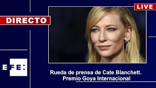 🔴📡 Rueda de prensa de Cate Blanchett Premio Goya Internacional [upl. by Ahsead]