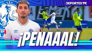 ¡Penal para Olimpia Óscar Almendárez comete infracción sobre José Pinto Olimpia abrir el marcador [upl. by Seibold253]