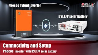 How to Connect your BSLBATT 48V Battery to Phocos Any Grid Hybrid Inverter [upl. by Girard]